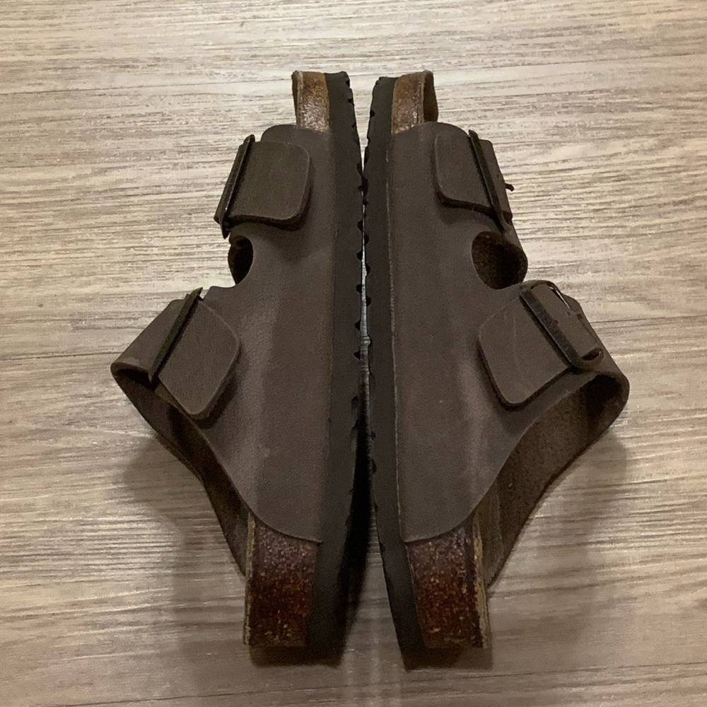 Birkenstock Arizona Birko-Flop Slide Sandal Brown Size 36 - Picture 12 of 14